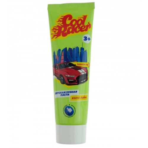 COOL RACER Зубная паста детская  Кола Лайм 3+ 75мл